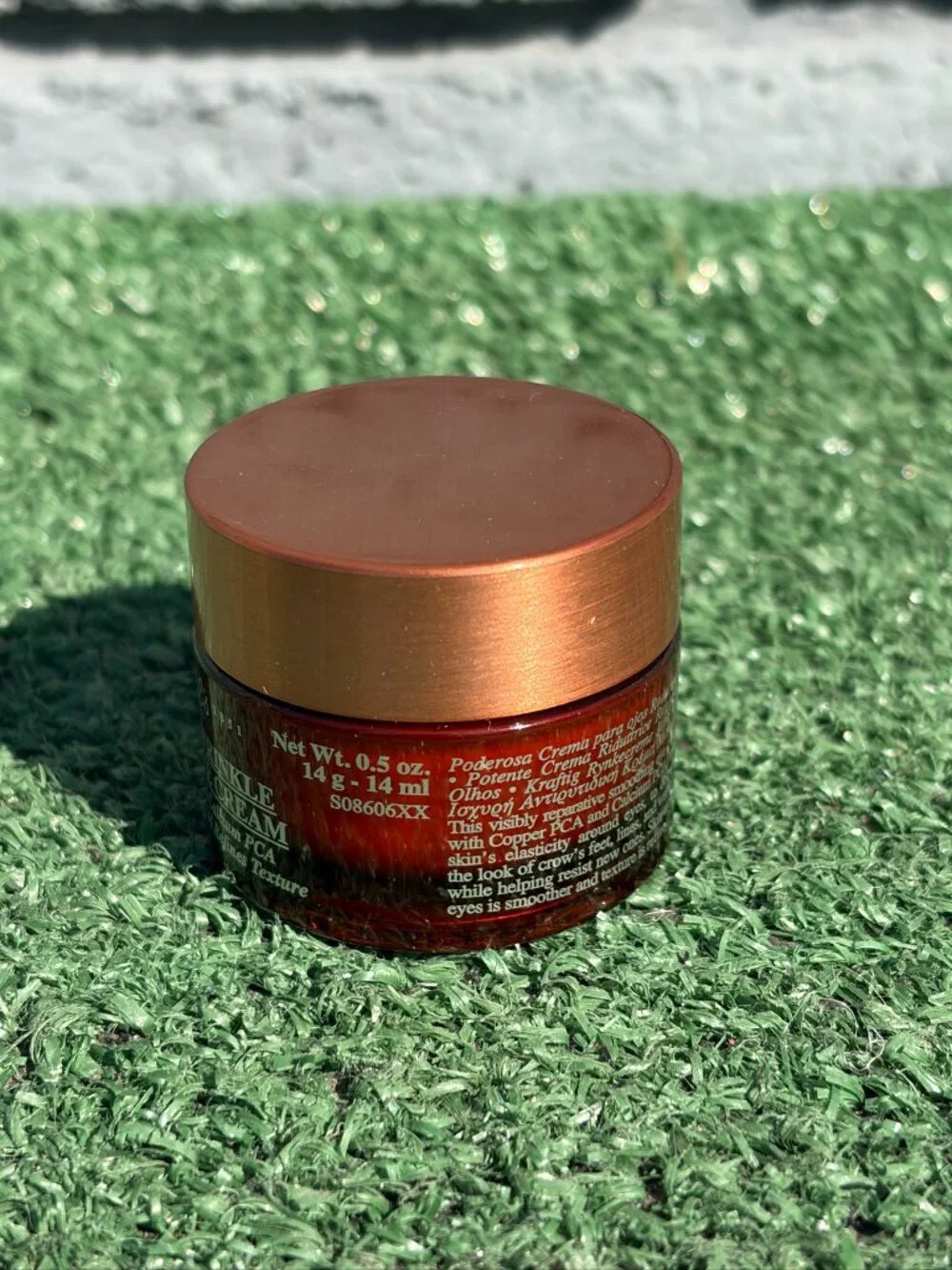 New Kiehl's Powerful Wrinkle Reducing Eye Cream .5 oz Jar *Tester*